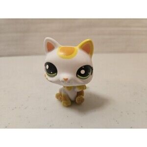 Littlest Pet Shop Authentic # 2108 White Orange Tokyo Blythe Kitten Cat RARE LPS
